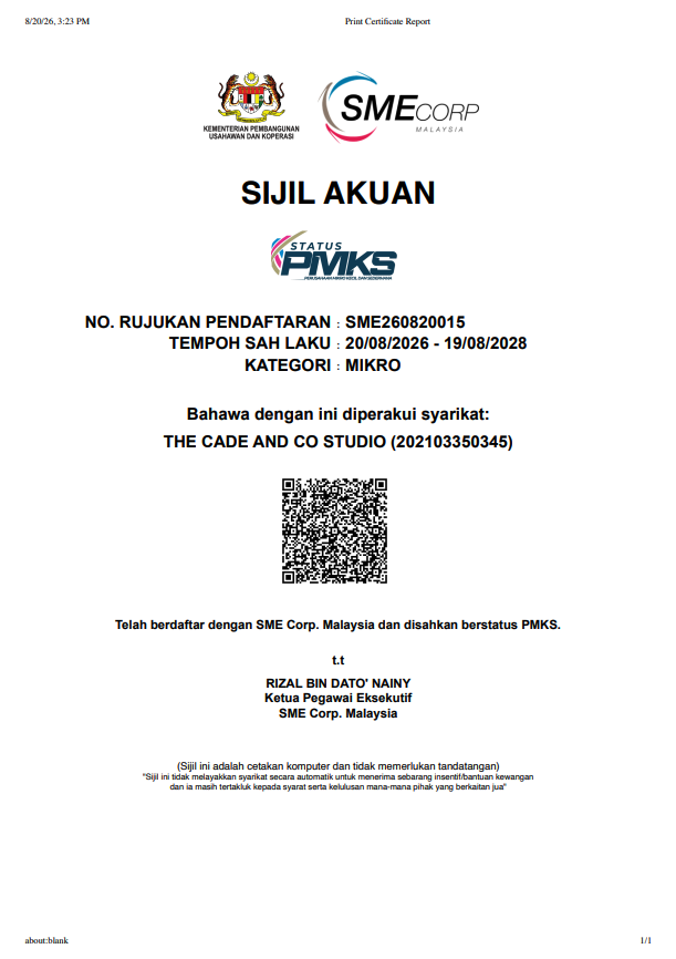 Sijil Akuan PMKS