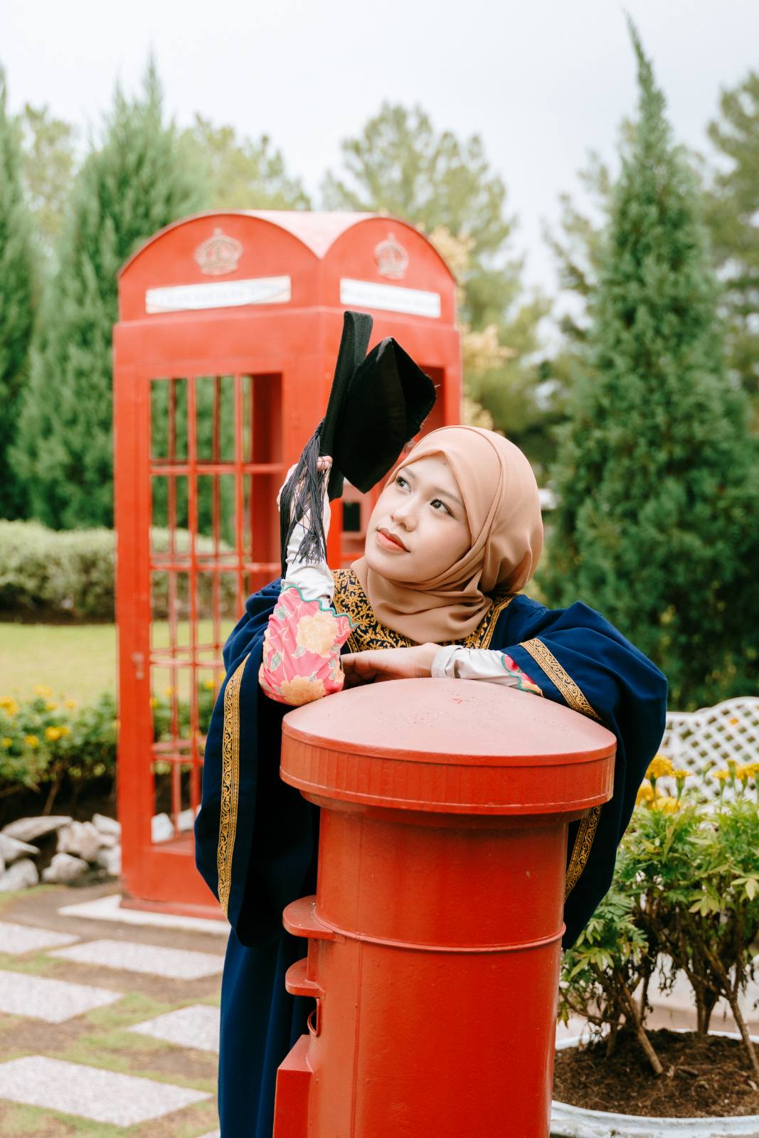 Syarifa and BFF UITM outdoor graduation at Taman Saujana Hijau, Putrajaya