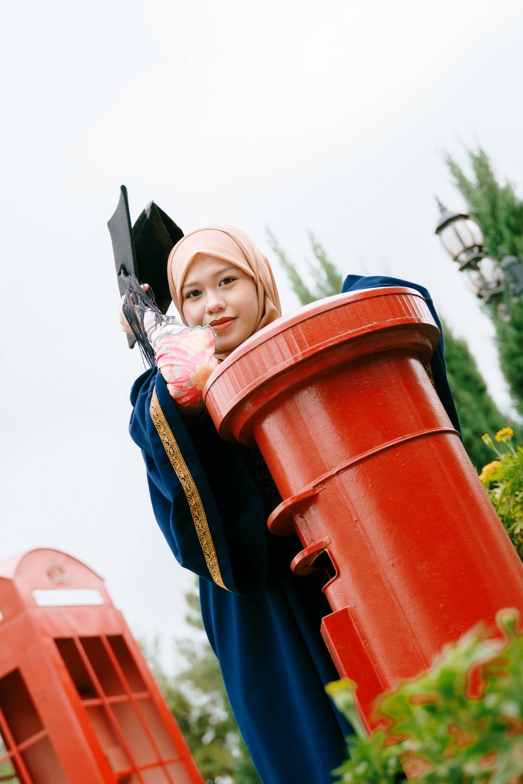Syarifa and BFF UITM outdoor graduation at Taman Saujana Hijau, Putrajaya