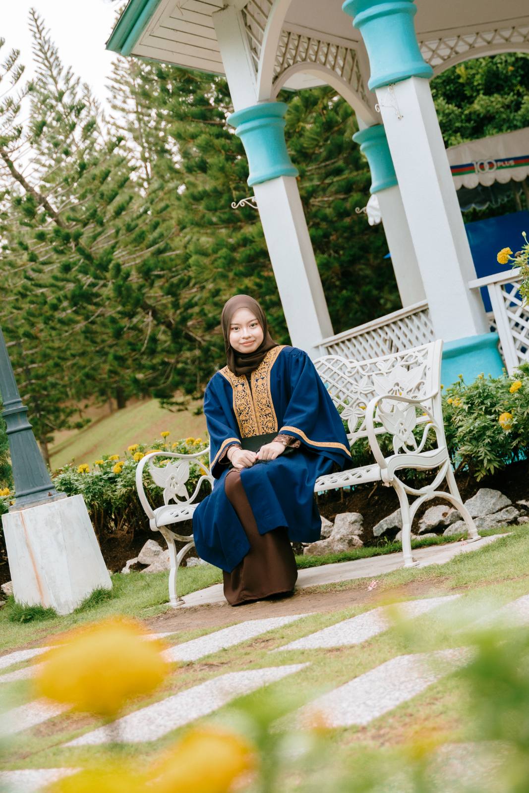 Syarifa and BFF UITM outdoor graduation at Taman Saujana Hijau, Putrajaya